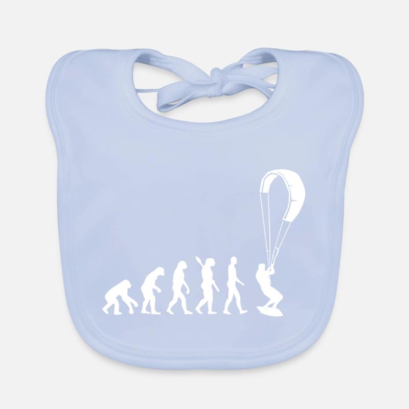 Kitesurf - Evolution de l’Homme, Darwin Bavoir bio Bébé