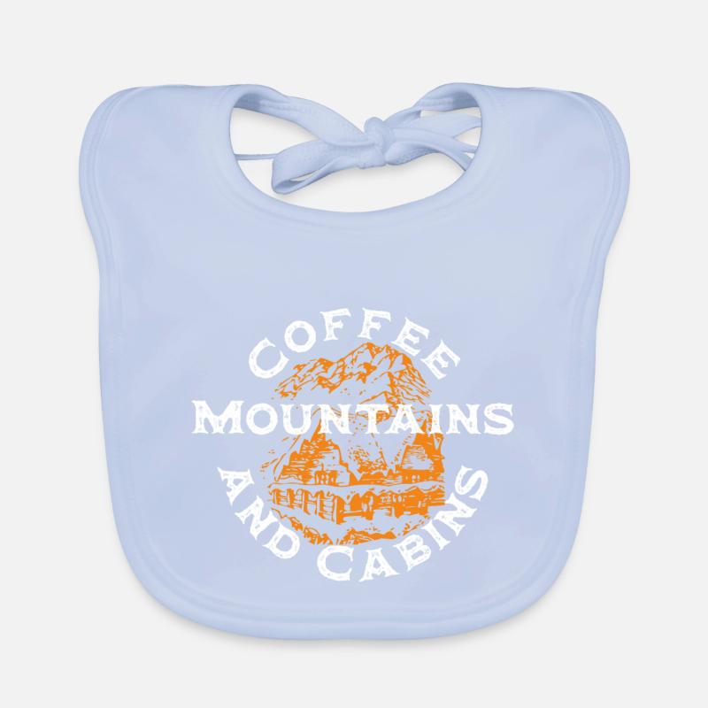 montagnes de café et cabines 2 Bavoir bio Bébé