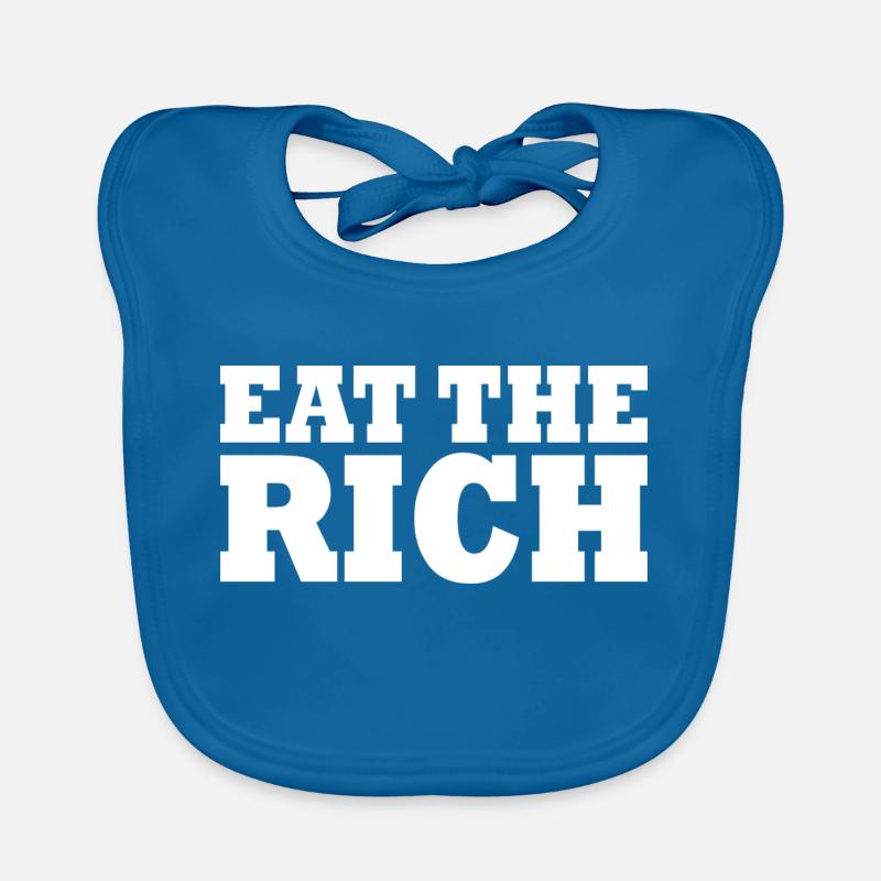 Eat the rich Organic Baby Bibs