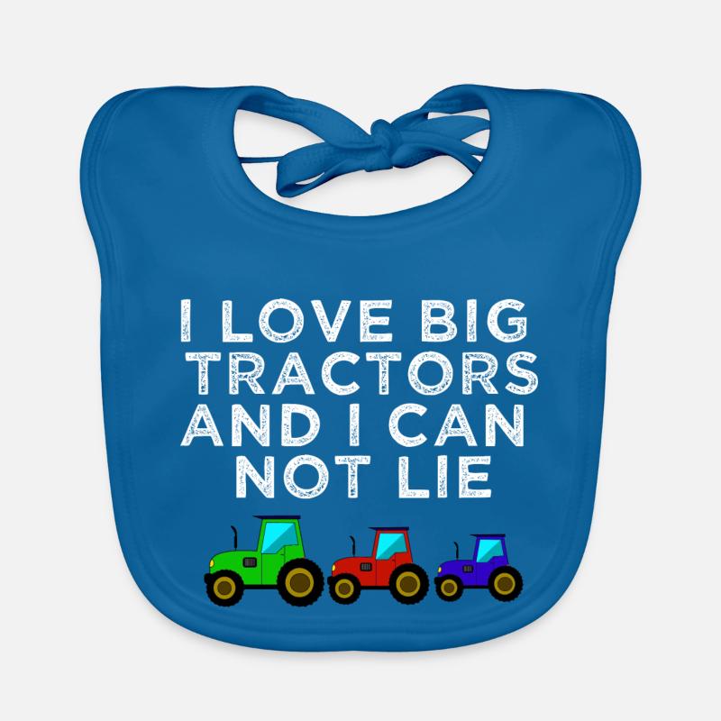 traktor liebe trecker Baby Bio-Lätzchen