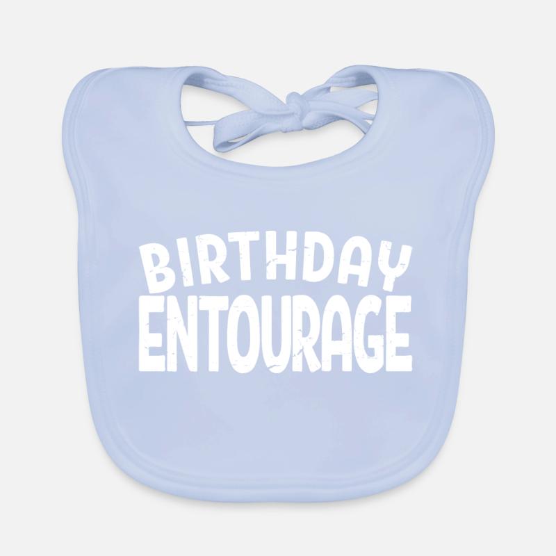 Geburtstags-Entourage Matching Group Geburtstagsfeier Baby Bio-Lätzchen