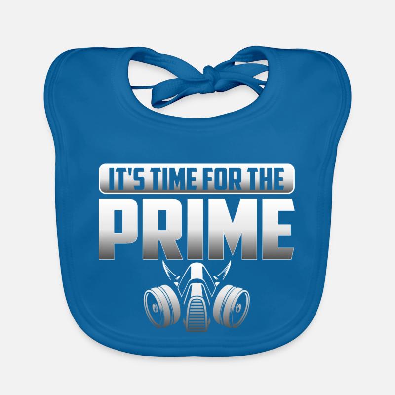 It's Time For The Prime Auto Body Painter Technic Organic Baby Bibs