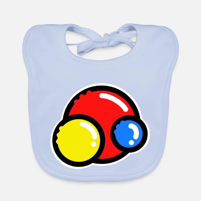 Boules colorées | Bavoir bio Bébé
