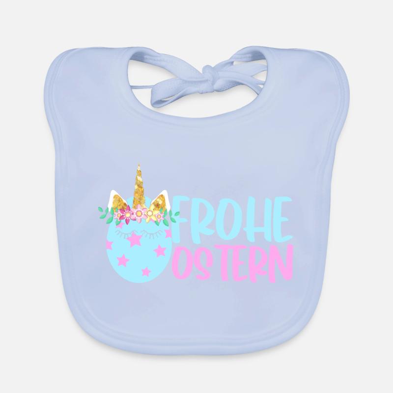 Frohe Ostern Baby Bio-Lätzchen