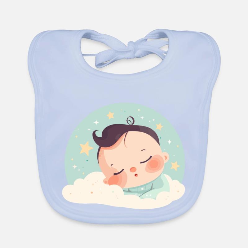Bébé endormi Bavoir bio Bébé