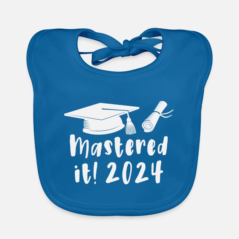Mastered 2024 Diplôme de Master Diplômé 2024 Bavoir bio Bébé