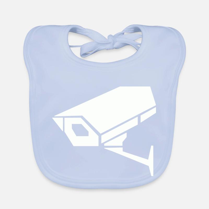Surveillance camera Organic Baby Bibs