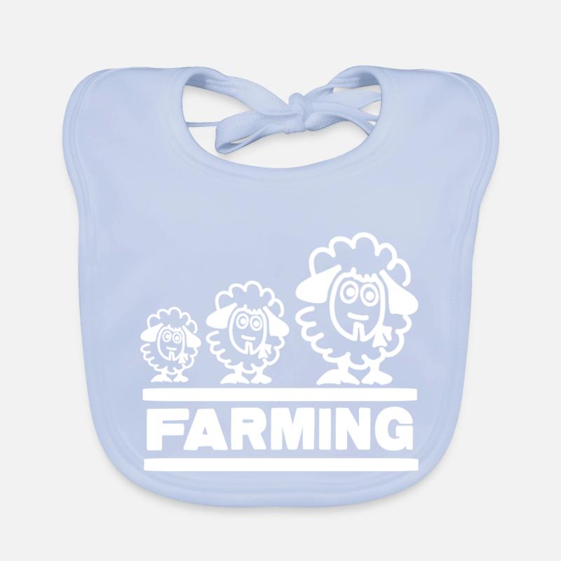 Farmer Evolution Sheep Organic Baby Bibs