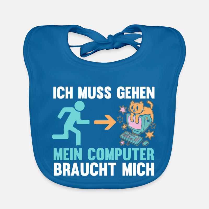 Gamer Zocker Programmierer Administrator Computer Baby Bio-Lätzchen
