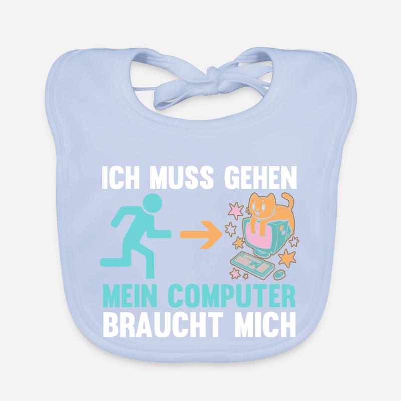 Gamer Zocker Programmierer Administrator Computer Baby Bio-Lätzchen