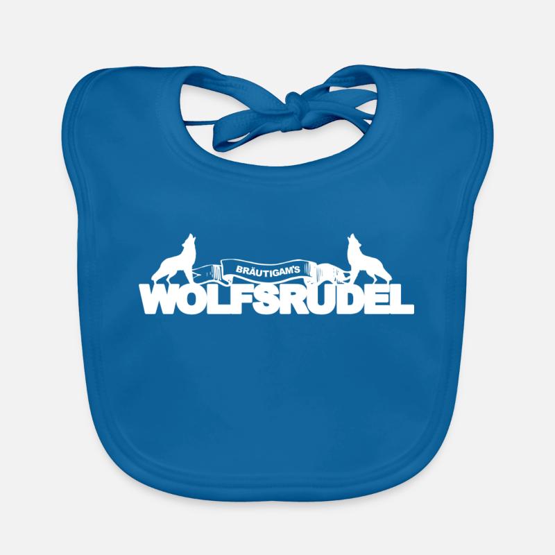Wolfsrudel Bräutigam Junggesellenabschied Geschenk Baby Bio-Lätzchen