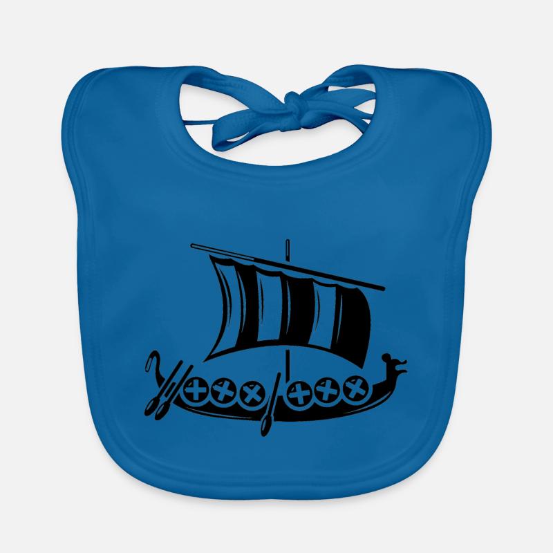 Wikinger Schiff Baby Bio-Lätzchen