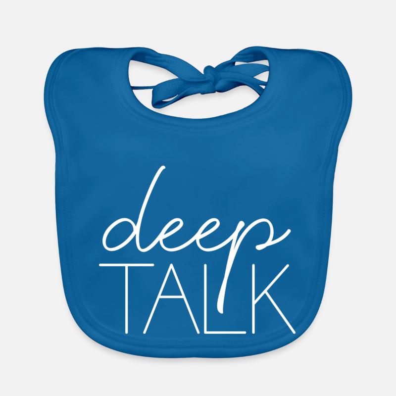 deep talk smalltalk sort écriture conversation Bavoir bio Bébé