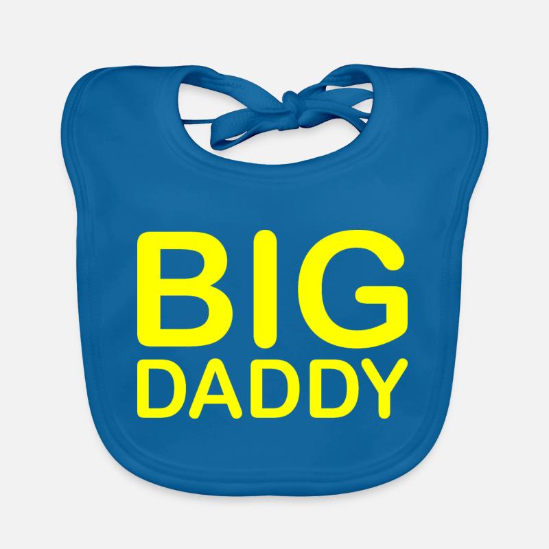 BIG DADDY - Organic Baby Bibs - peacock-blue