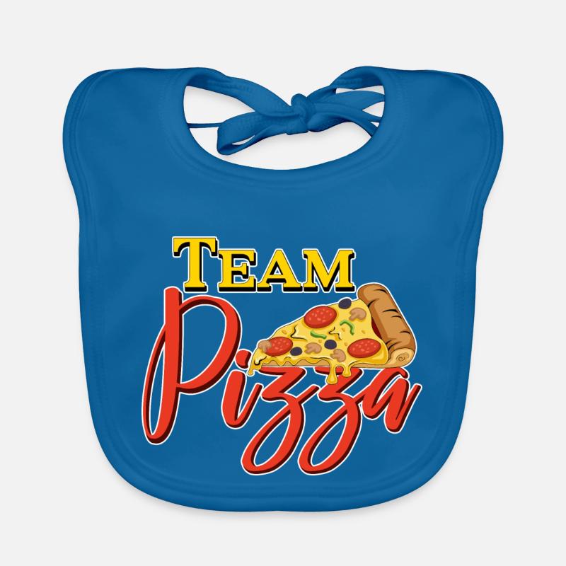 pizza team essen arbeitskollegen geschenk party Baby Bio-Lätzchen