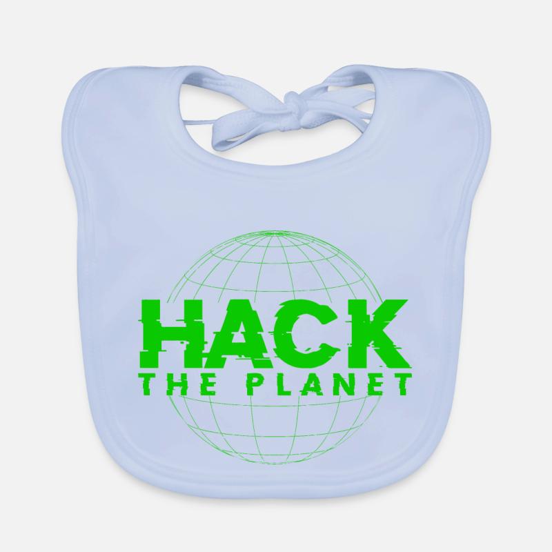 Hack the planet - Für Informatik & Computer Hacker Baby Bio-Lätzchen