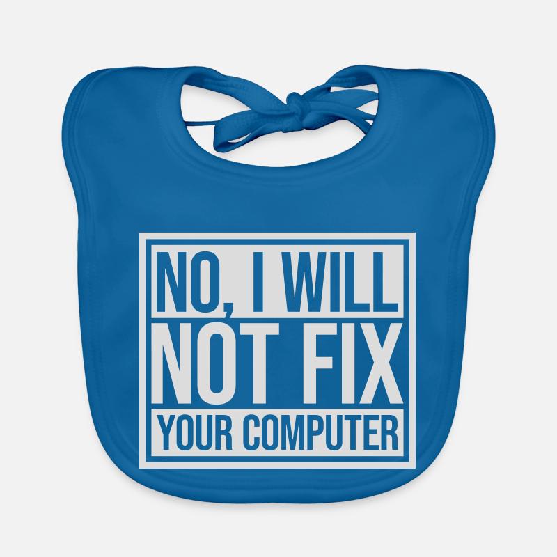 not fix your computer Baby Bio-Lätzchen