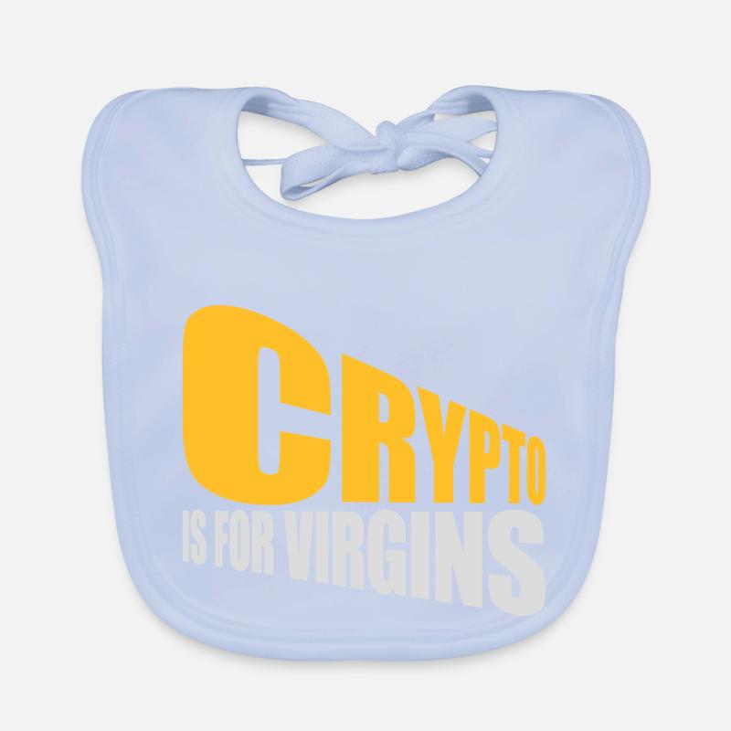 La crypto est pour les vierges Bavoir bio Bébé