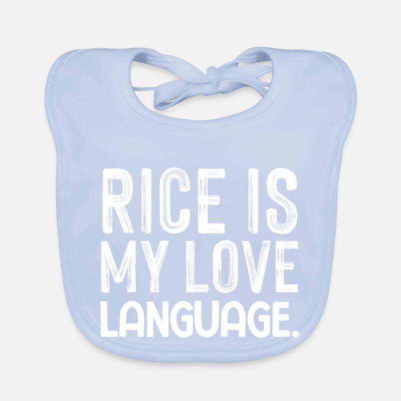 Rice is my Love Language Baby Bio-Lätzchen