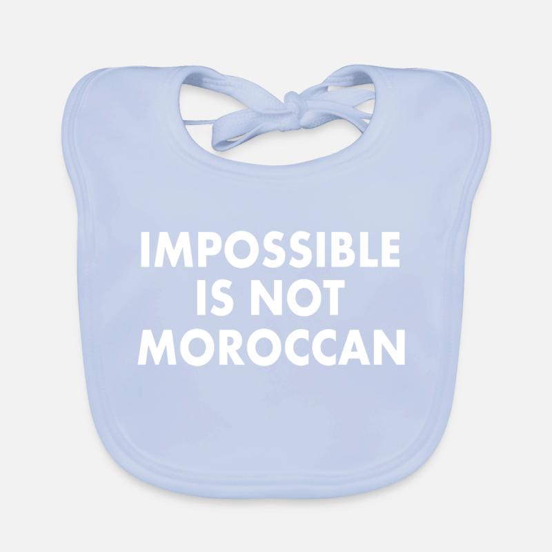 Morocco - impossible is not moroccan Organic Baby Bibs