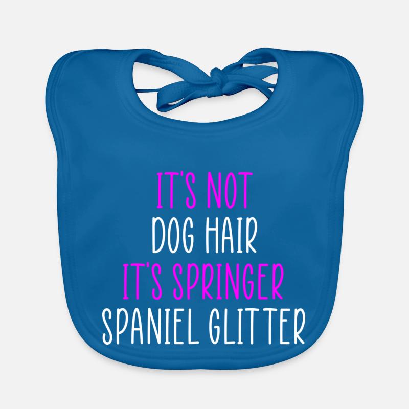 Springer spaniel glitter Organic Baby Bibs