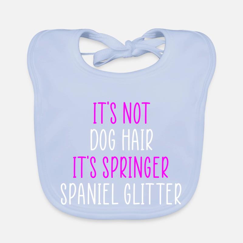 Springer spaniel glitter Organic Baby Bibs