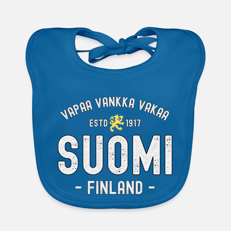 Libre Solide Stable Finlande depuis 1917 Bavoir bio Bébé