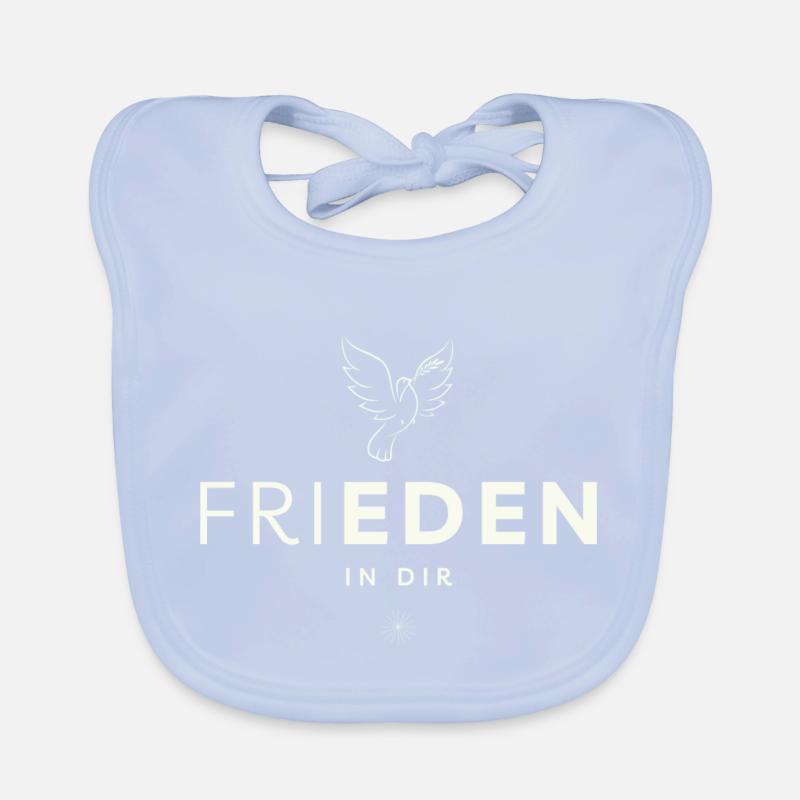 Frieden in dir Baby Bio-Lätzchen