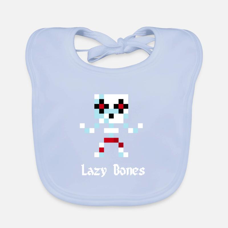 Squelette de 8 bits (Lazy Bones) Bavoir bio Bébé