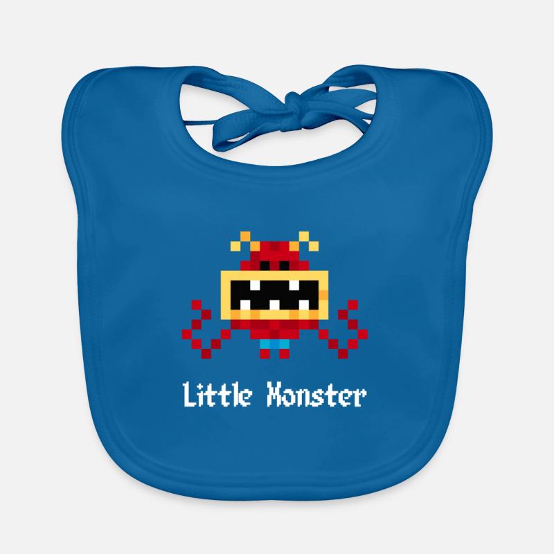Monstre 8 bits (petit monstre) Bavoir bio Bébé