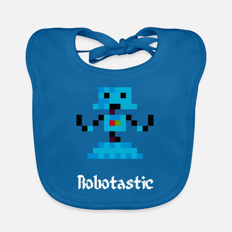 8-Bit Roboter (Robotastic) Baby Bio-Lätzchen