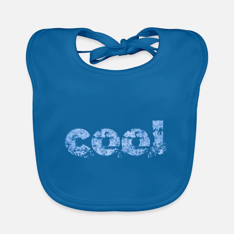 Cool cool cool - Bavoir bio Bébé - bleu paon