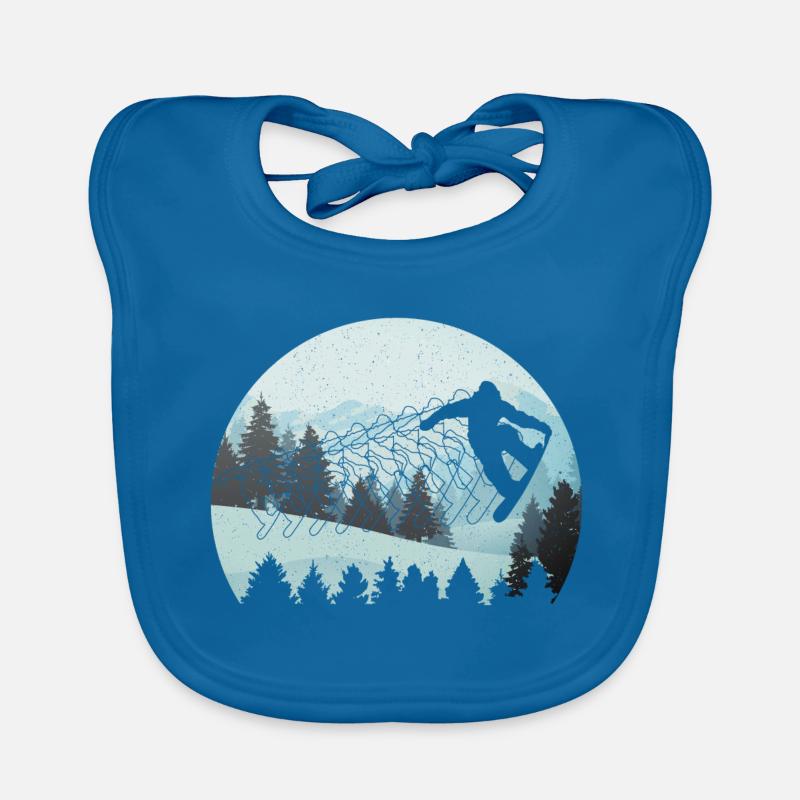 Snowboard Snowboard Snowboard Bavoir bio Bébé