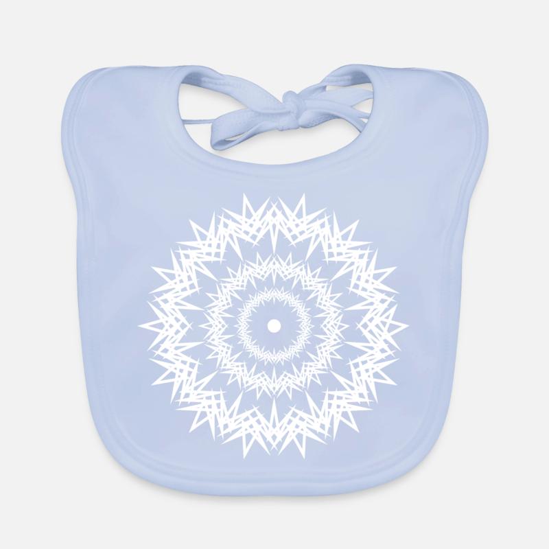 02 circles jagged Organic Baby Bibs