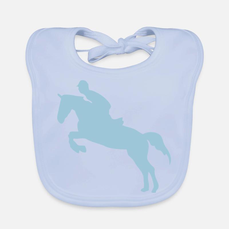 equitation cavalier 3 obstacle cheval saut Bavoir bio Bébé