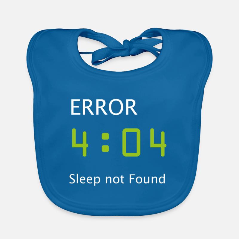 Informatique Nerd Geek programmeur matinal - Bavoir bio Bébé - bleu paon