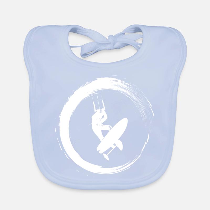 Kite foilbaord Organic Baby Bibs