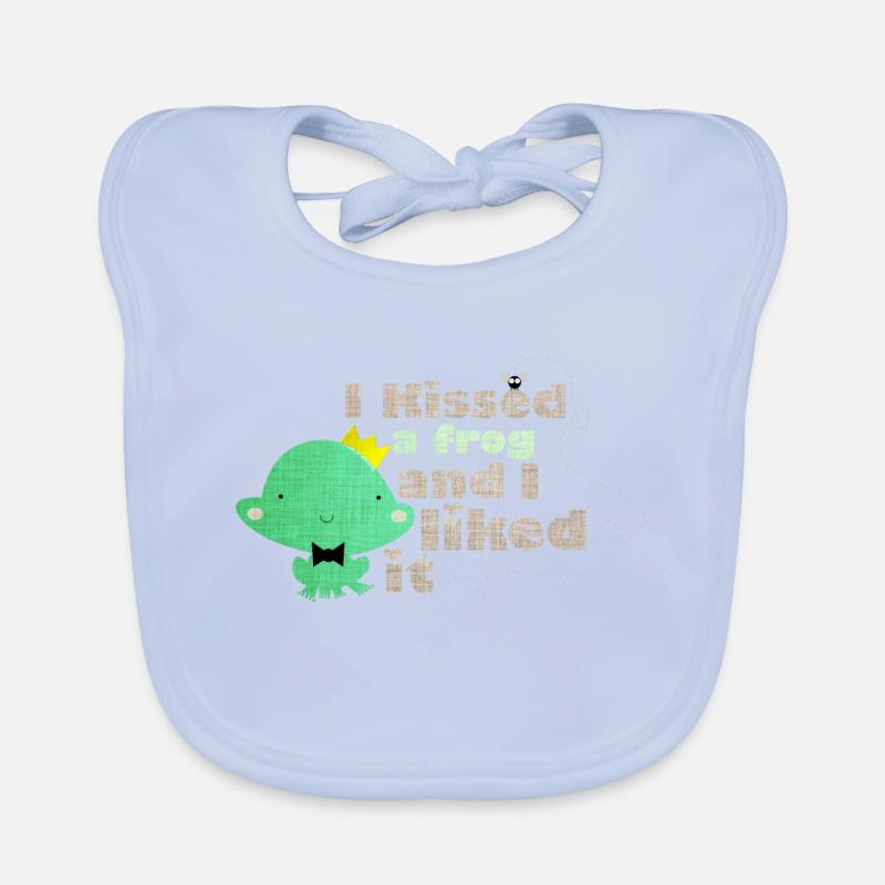 I kissed a frog and i liked it Organic Baby Bibs
