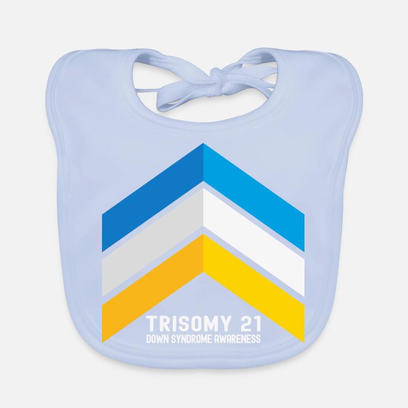 Down Syndrome Three Chromosome Arrows Awareness Organic Baby Bibs