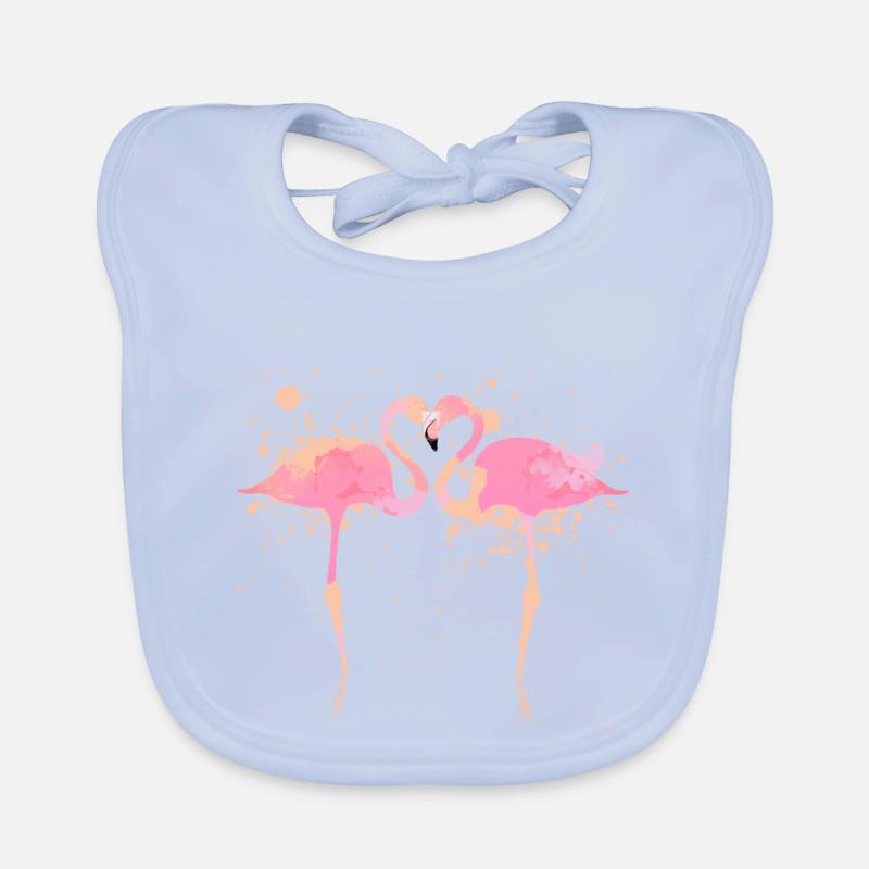 Flamingo Organic Baby Bibs