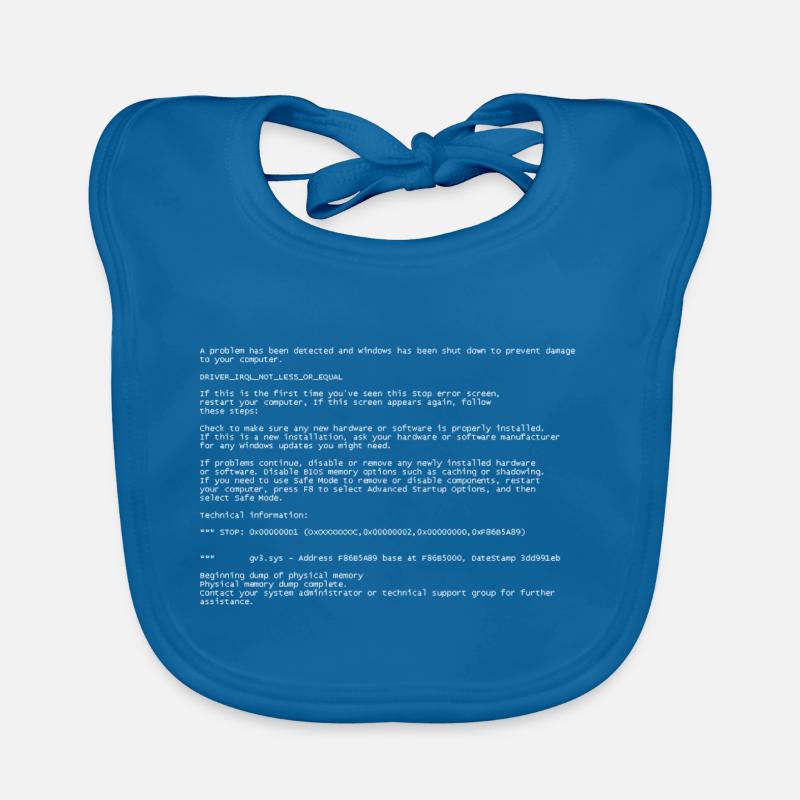 Blue Screen Bavoir bio Bébé