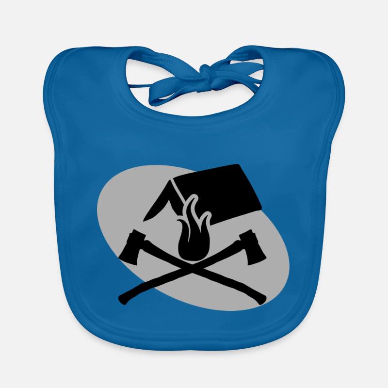 Ax Fire Tent Camping Camping Gift Organic Baby Bibs
