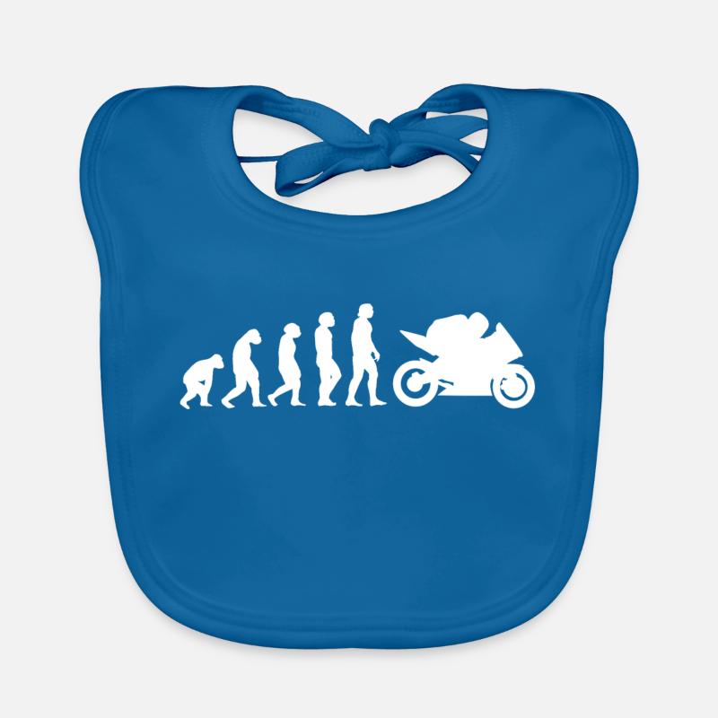 Evolution de la moto Bavoir bio Bébé