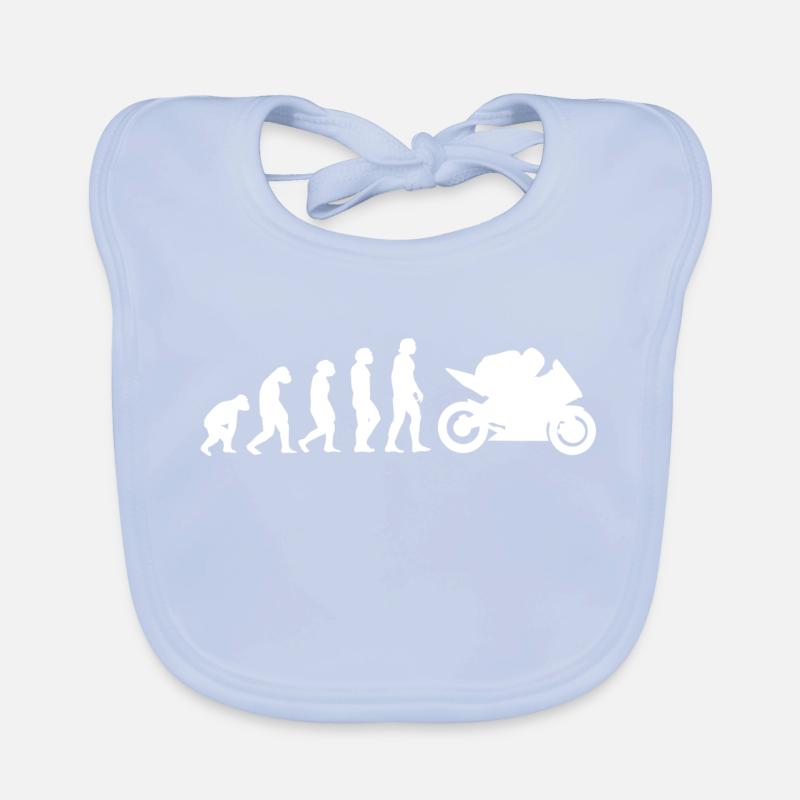 Evolution de la moto Bavoir bio Bébé