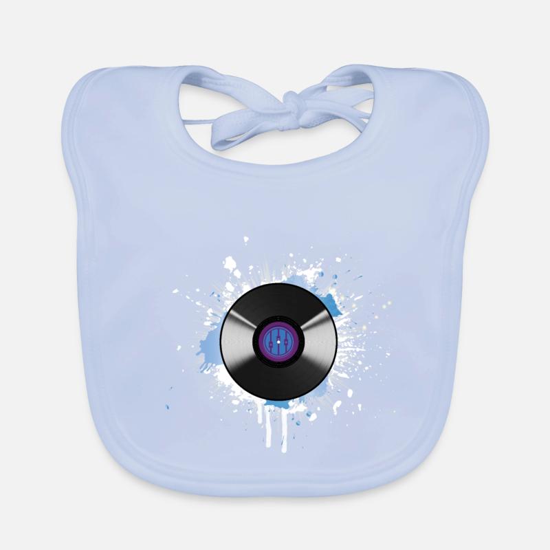 Disque vinyle taché Bavoir bio Bébé