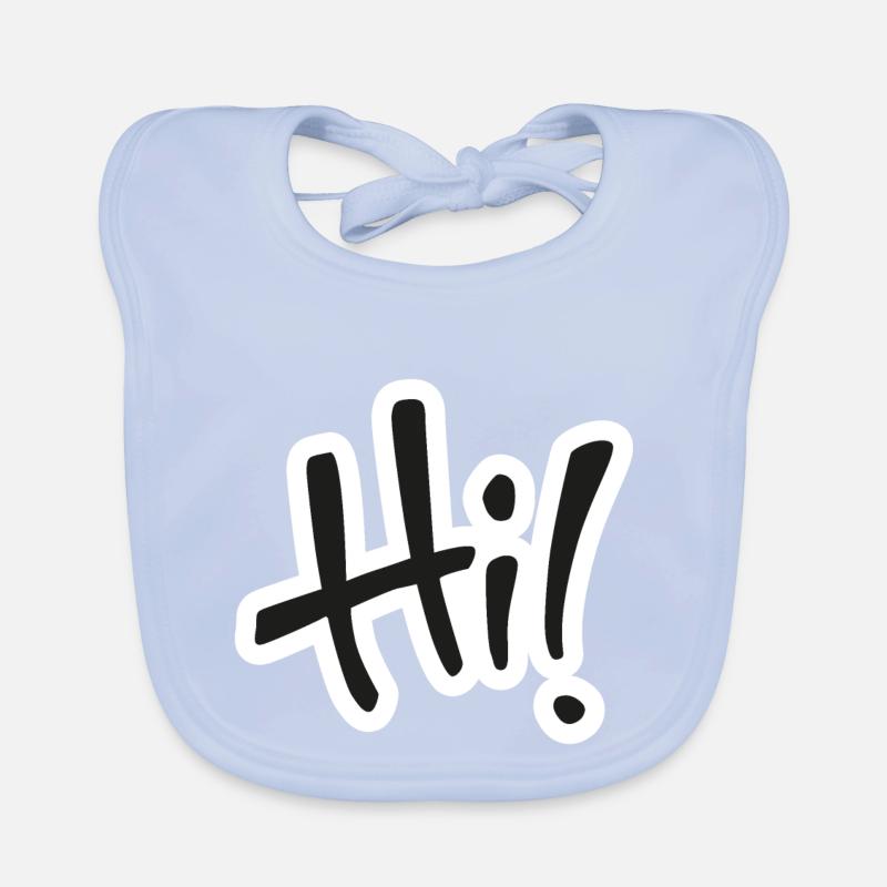 Hallo! Text Baby Bio-Lätzchen
