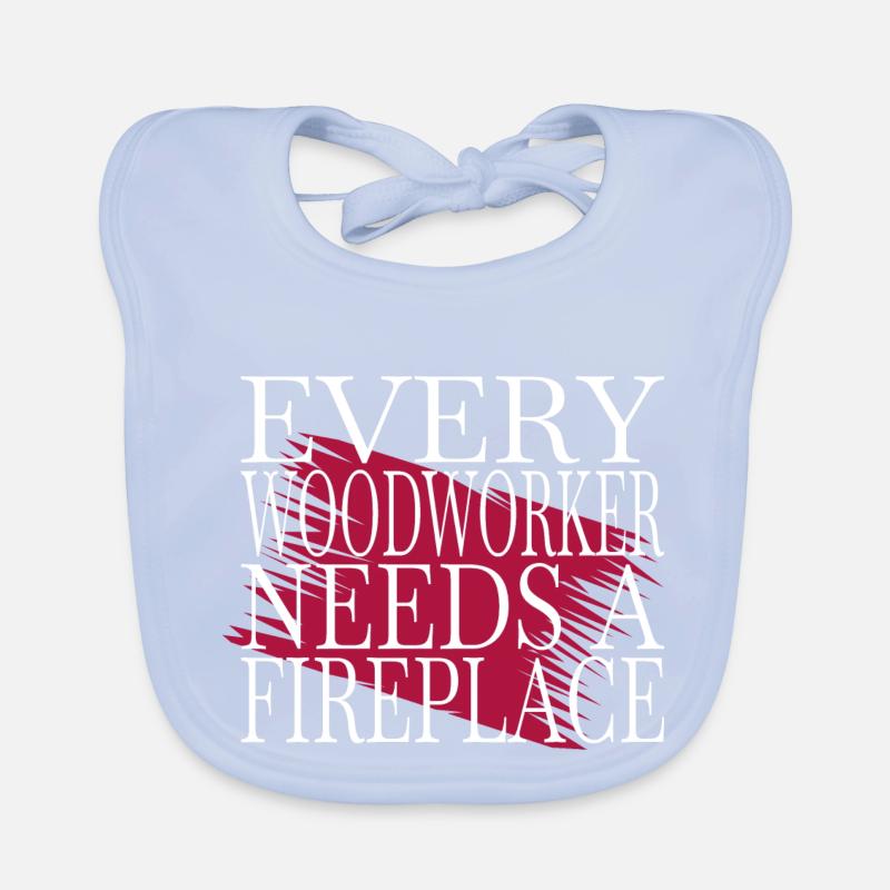 cabinetmaker birthday present forestry felling Organic Baby Bibs