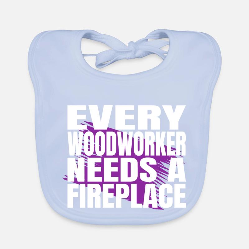 cool logging lumberjackwoodworking carpenter Organic Baby Bibs