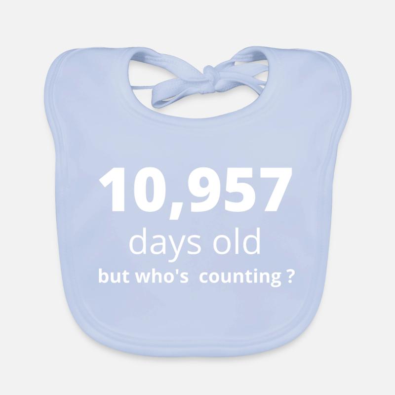 30. Geburtstag Baby Bio-Lätzchen