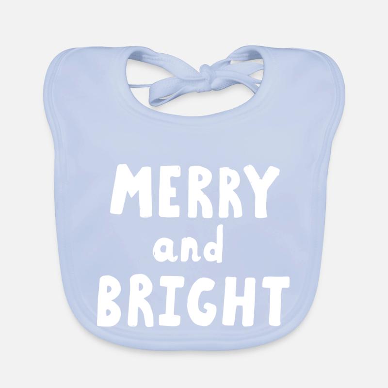 Merry and bright version3 Bavoir bio Bébé